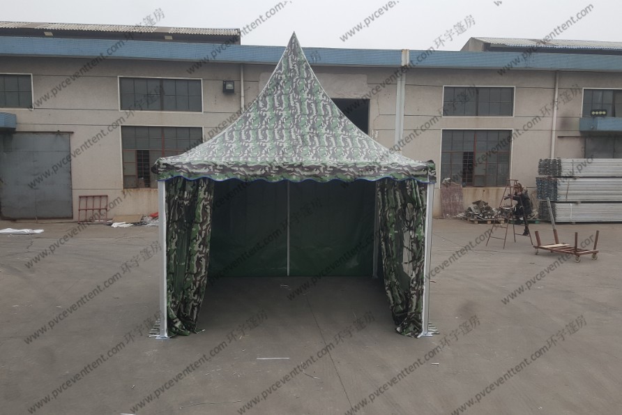 3x3M Aluminum Camouflage Military Army Tent With Transparent PVC Windows
