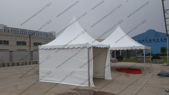 Customize White High Peak Tents PVC Cover Temporary For Exhibition Shows